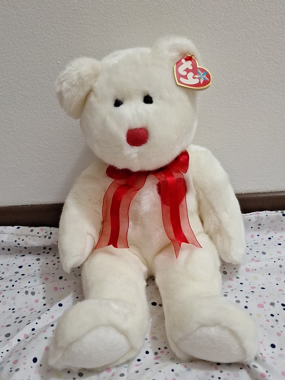 Valentino TY BEANIE BUDDY Plush Bear
